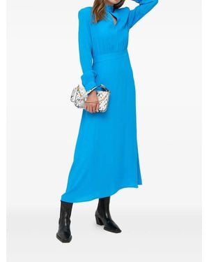 IVY & OAK Robe À Col Montant - Bleu