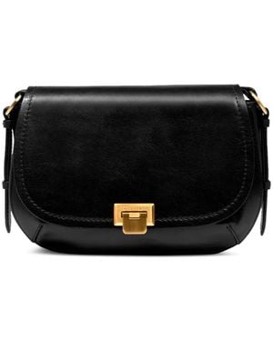 The Bridge Federica Leather Cross Body Bag - Black