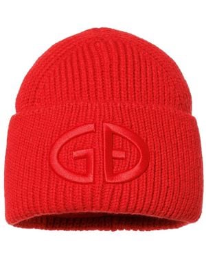 Goldbergh Valerie Logo-Embroidery Beanie Hat - Red