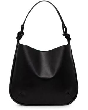Benetton Knotted-Handle Tote Bag - Black
