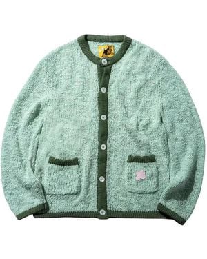 GOLF le FLEUR Cardigan À Patch Floral - Green