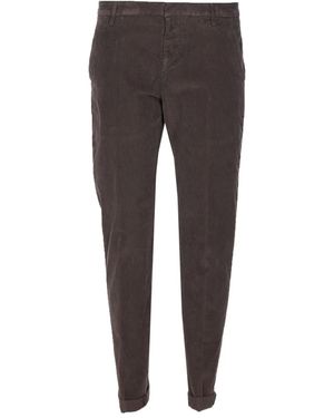 Dondup Corduroy Tapered Trousers - Grey