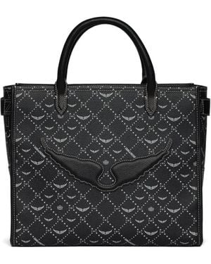 Zadig & Voltaire Angel Logo Tote Bag - Black