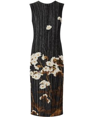 Erdem Pleated Midi Dress - Black