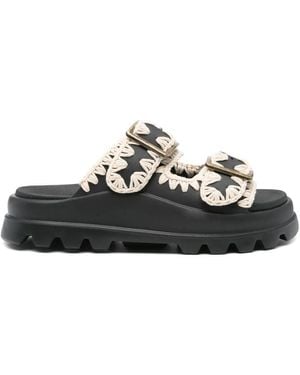 Mou Eva Slippers - Zwart