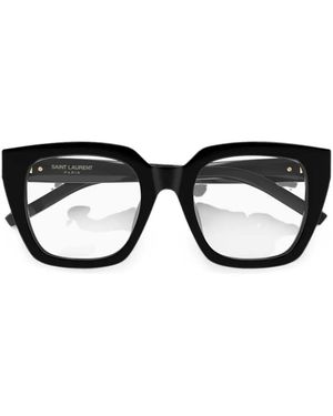Saint Laurent Ysl Monogram Square-Frame Glasses - Black