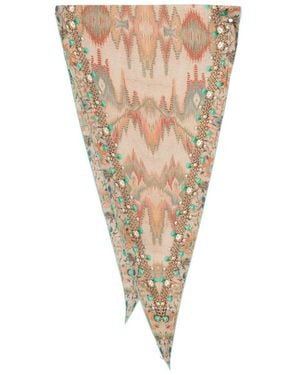 Pierre Louis Mascia Printed Scarf - Natural