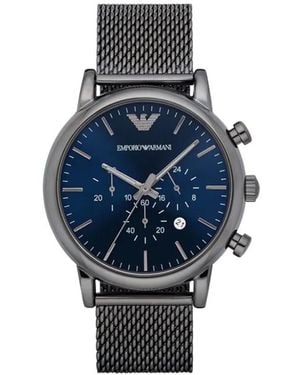 Emporio Armani Chronograph Edelstahl 46Mm - Blau