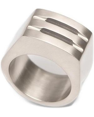Rick Owens Grill Cut-Out-Detail Ring - White