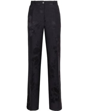 P.A.R.O.S.H. Floral-Print Trousers - Blue