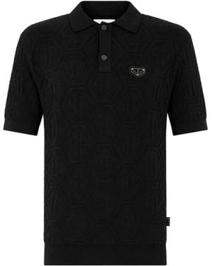 Philipp Plein Chemise À Motif En Jacquard - Black