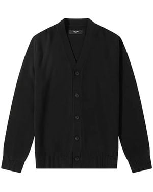 Amiri Destroy Cardigan - Black