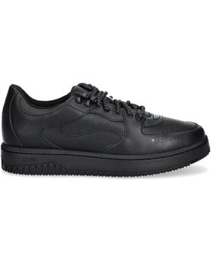 HUGO Leather Trainers - Black