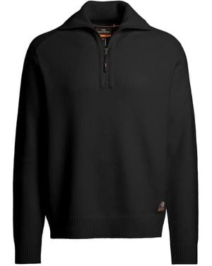 Parajumpers Caldonazzo Half-Zip Knit - Black