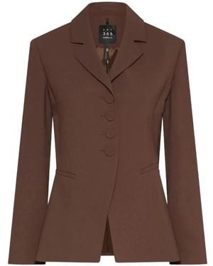 Marella Button-Fastening Blazer - Brown