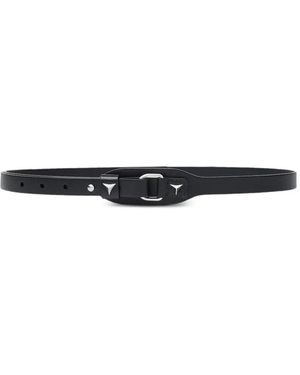 Fendi Cuneo Leather Belt - White