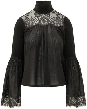 Zimmermann Valiant Lace Blouse - Black
