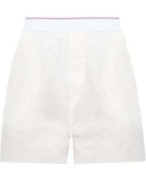 Alexander Wang Shorts Mit Logo-Bund - Weiß
