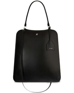 Courreges Shadow Tote Bag Aus Faux-Leder - Schwarz