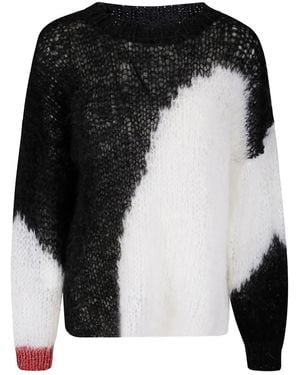 HANDMADE Manson Open-Knit Jumper - Black