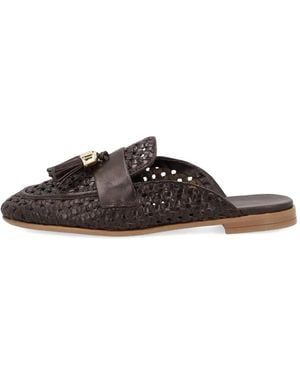 Frau Mules Con Detalle De Borlas - Marrón