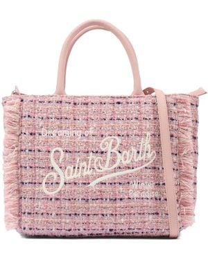 Mc2 Saint Barth Colette tweed tote bag - Pink