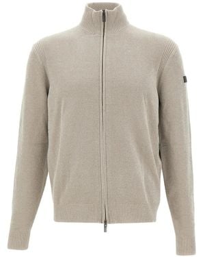 Rrd Chenille Zip-Up Jumper - White