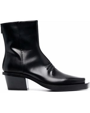 1017 ALYX 9SM Leone Leather Ankle Boots - Black