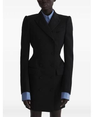 Mugler Mini Hourglass Dress Jacket - Black