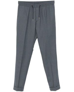 Paul Smith Drawstring-Fastening Cuffed-Hem Pants - Gray