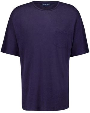 Frescobol Carioca T-Shirt Carmo Girocollo Con Tasca - Blu
