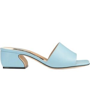 Sergio Rossi 45mm leather sandals - Blau