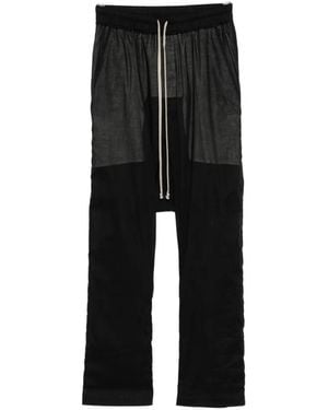 Rick Owens Drawstring Silm Trousers - Black