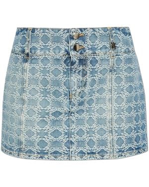 Amiri Denim Mini Skirt - Blue