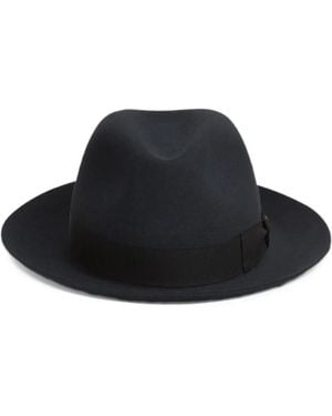 Borsalino Federico Alessandria Ribbon-Trim Hat - Black