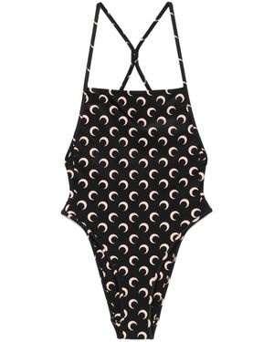【MARINE SERRE】関税送料込 MOON ワンピース水着 スイムウェア Marine Serre Moon One-piece Swimsuit | italist