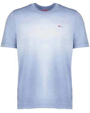 DIESEL T-Adjust R15 Logo-Embroidered T-Shirt - Blue