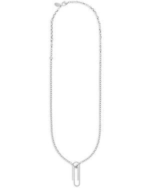 Off-White c/o Virgil Abloh Paperclip-Pendant Cable-Link Necklace - White