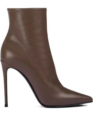 Le Silla 120Mm Eva Pointed-Toe Zip Boots - Brown