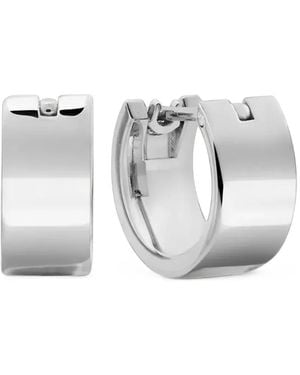 Daniel Wellington Line Chunky-Hoop Earrings - White