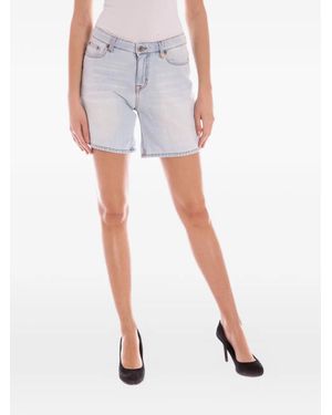 GANT Light-Wash Five-Pocket Shorts - White