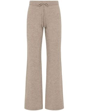 The Upside Amelie Cashmere-Knit Straight-Leg Trousers - Natural