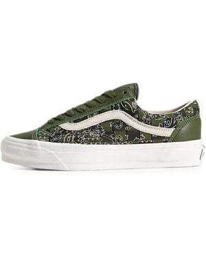 Vans Premium Old Skool 36 Bandana-Print Trainers - Green