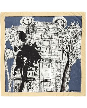 Bimba Y Lola Graphite-Patterned Scarf - Grey