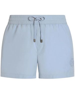 Dolce & Gabbana ドローストリング トランクス水着 - ブルー