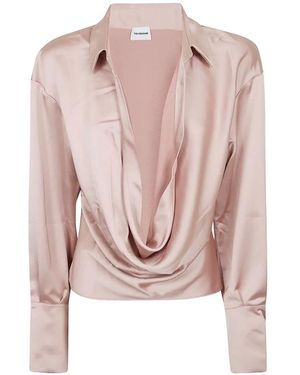 ANDAMANE Blusa Lilia Con Scollo Drappeggiato - Rosa