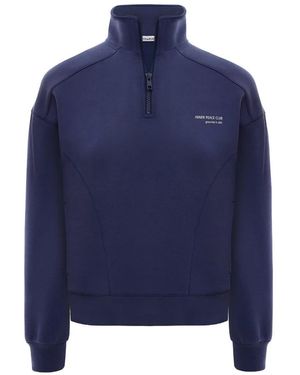 ANNAFOXY Sudadera Calme Con Cremallera - Azul