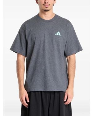 adidas X Mercedes Logo-Detail T-Shirt - Gray