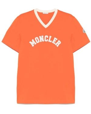 Moncler ロゴ Tシャツ - オレンジ
