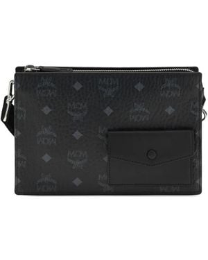 MCM Aren Messenger Bag - Black
